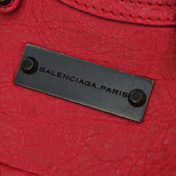 Balenciaga Red Bag Charm Coin Case Key Ring 253199･5765･1669 Small Good XX07125 - Picture 6 of 7